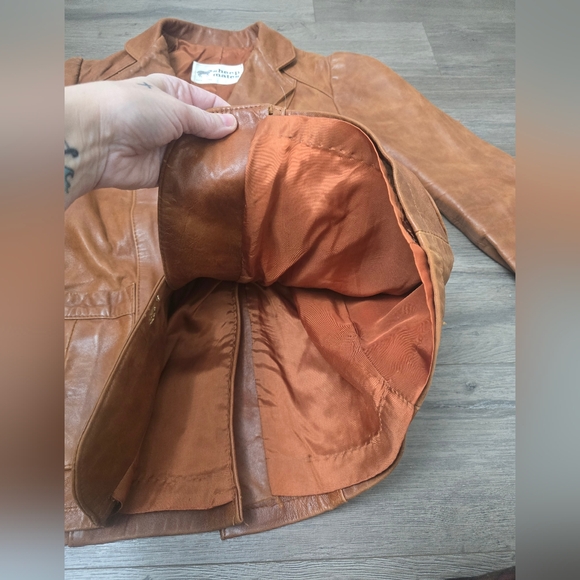 Sheep Mates Leather Womens Blazer Heritage Cottagecore Cabincore Streetwear - Picture 13 of 15